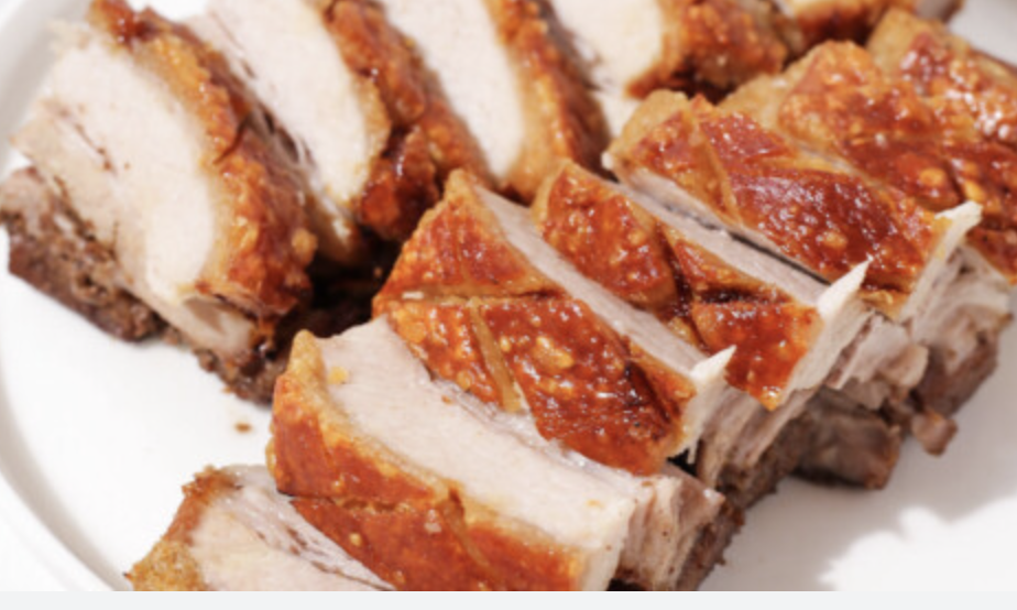 Small crispy skin roast pork