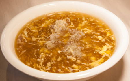 Chicken and fish fins soup