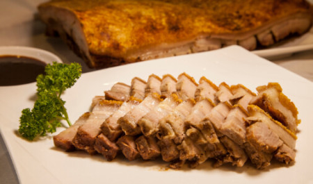 Crispy skin roast pork