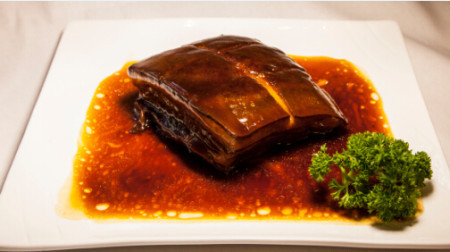 Slow cooked pork belly
