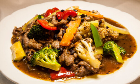 Beef with black bean sauce