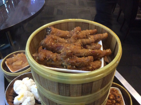 Steamed chicken feet with black bean sauce