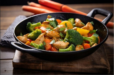 Chicken with black bean sauce
