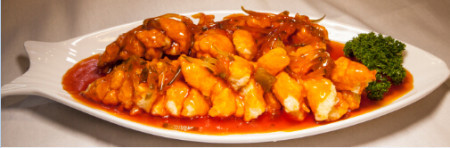Fish fillet with sweet & sour sauce