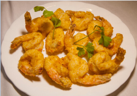 Crumbed prawn cutlets