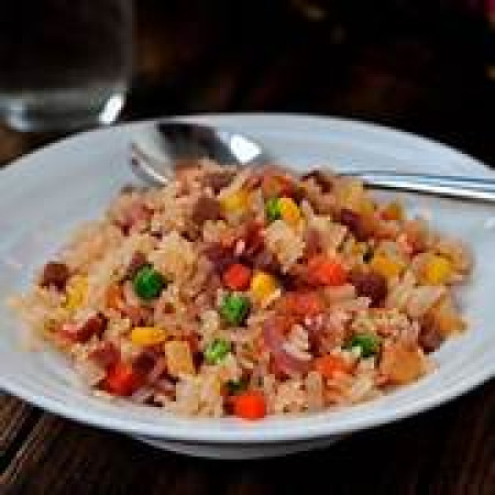 Barbeque pork fried rice