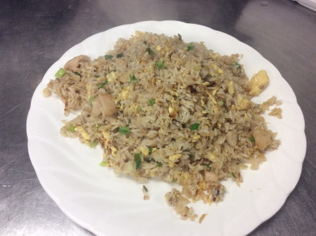 Salted fish with chicken fried rice