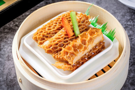 Steamed beef honeycomb tripes