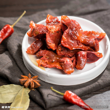 Spicy chicken gizzards