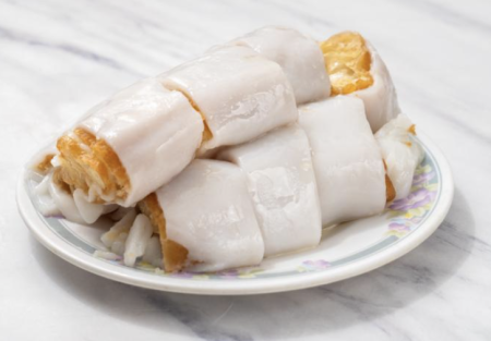 Steamed fried chinese bread stick rice roll